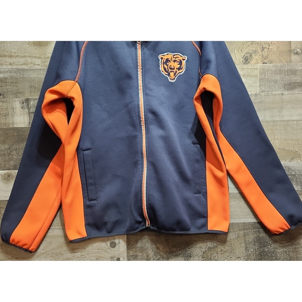 Chicago Bears Performance Knit Fleece Jacket Full Zip Mens L G-III NFL - Picture 4 of 8